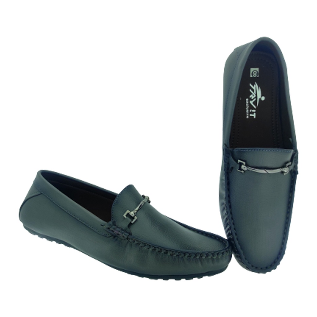 TRYIT 716 GREY MEN'S CASUAL LOAFER