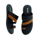 ECCO/COMFORT MIA-21 BLACK MEN'S CHAPPAL