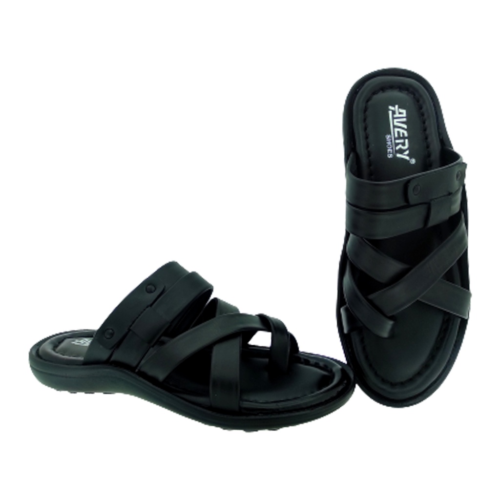 AVERY 1002 BLACK MENS CASUAL CHAPPAL