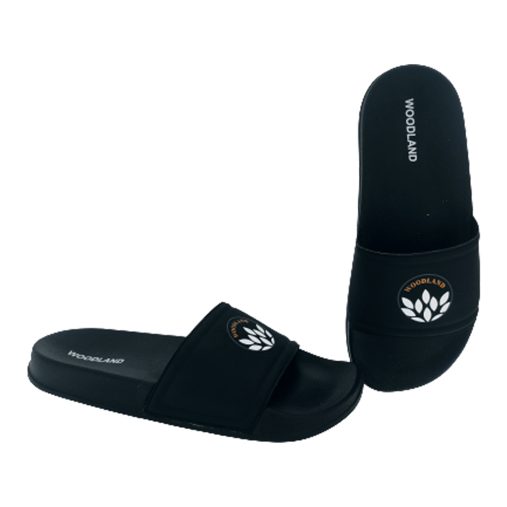 WOODLAND 4130021 BLACK MEN'S FLIP FLOP SLIPPER