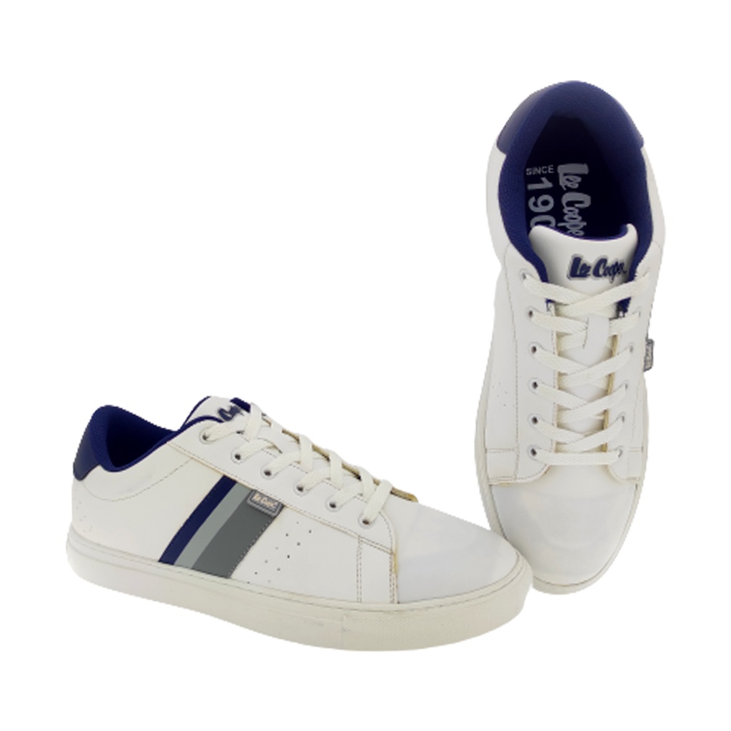 LEECOOPER LC3394 WHITE MEN'S CASUAL SNEAKERS