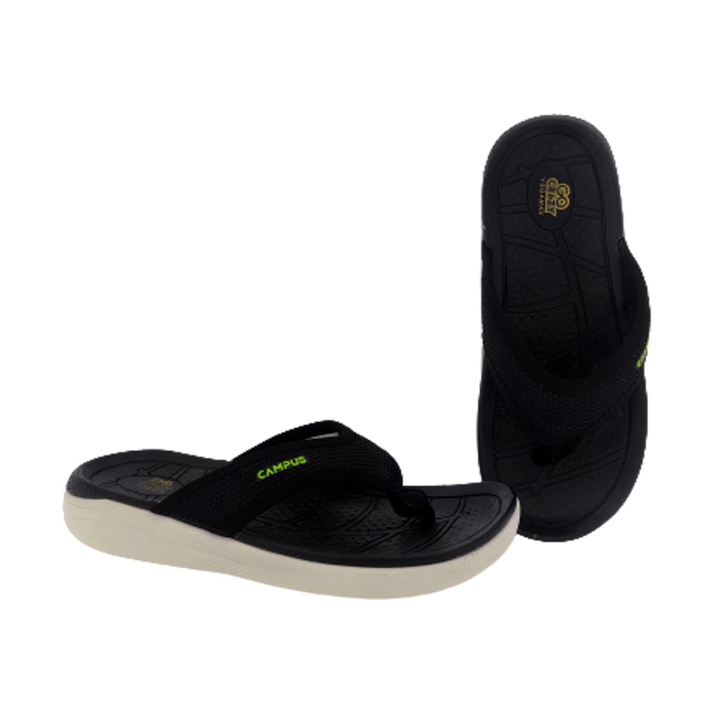 CAMPUS SL-414 BLACK/WHITE MEN'S SLIPPER