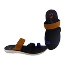 INDUS FA-144 BLACK/TAN MEN'S CHAPPAL