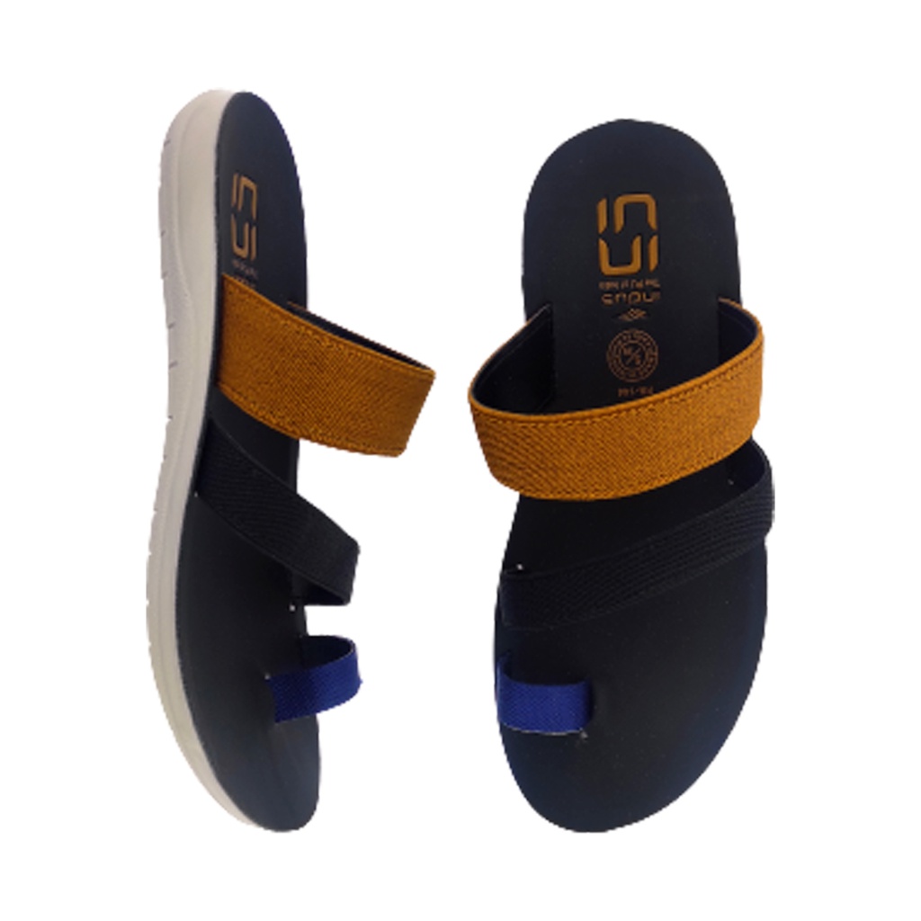 INDUS FA-144 BLACK/TAN MEN'S CHAPPAL