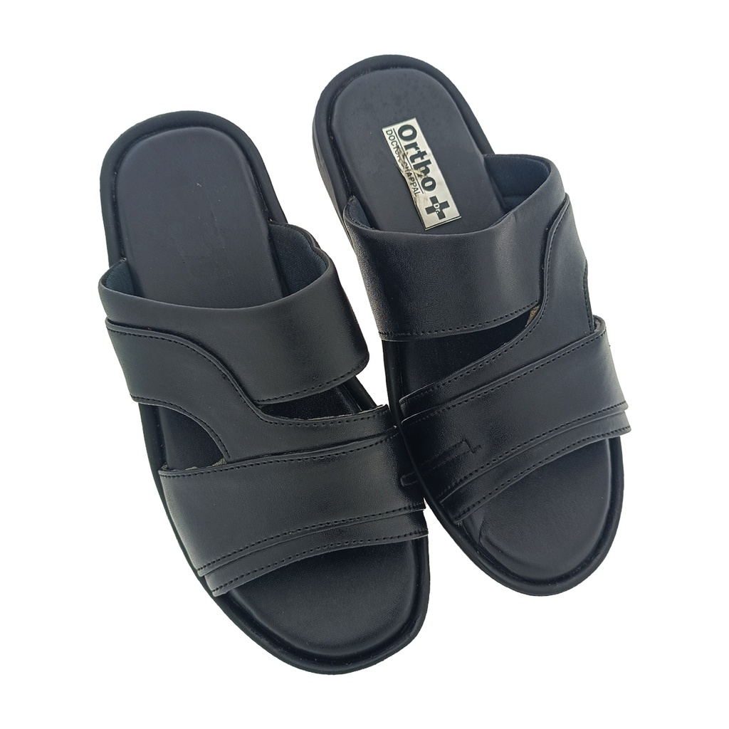 ORTHO MEN'S CASUALCHAPPAL BLACK