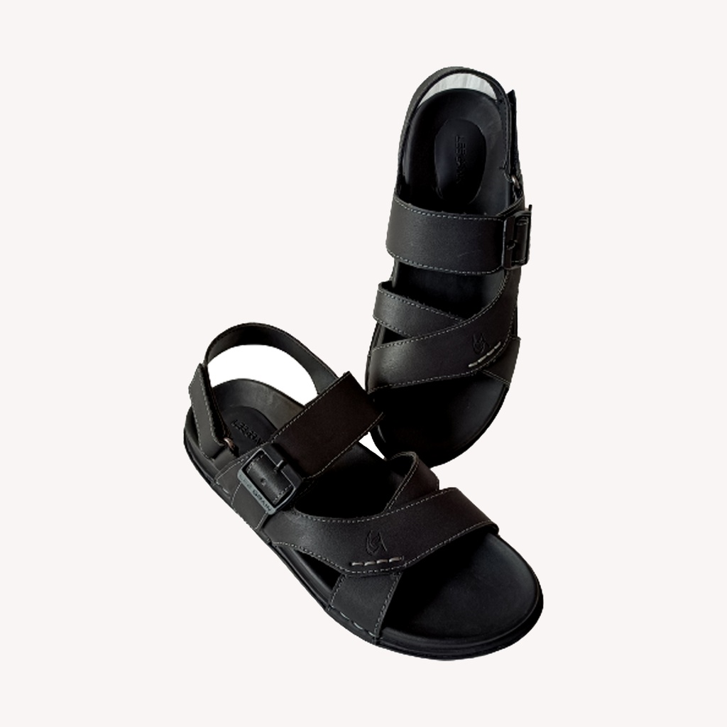 LEE GRAIN MEN'S CASUAL SANDAL BLACK