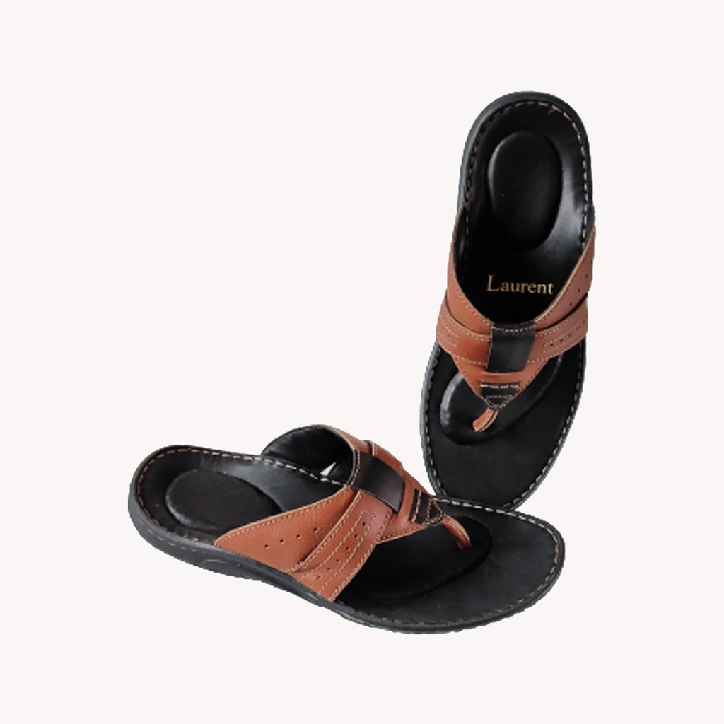 LAURENT 6115 MEN'S LETHER CHAPPAL BROWN