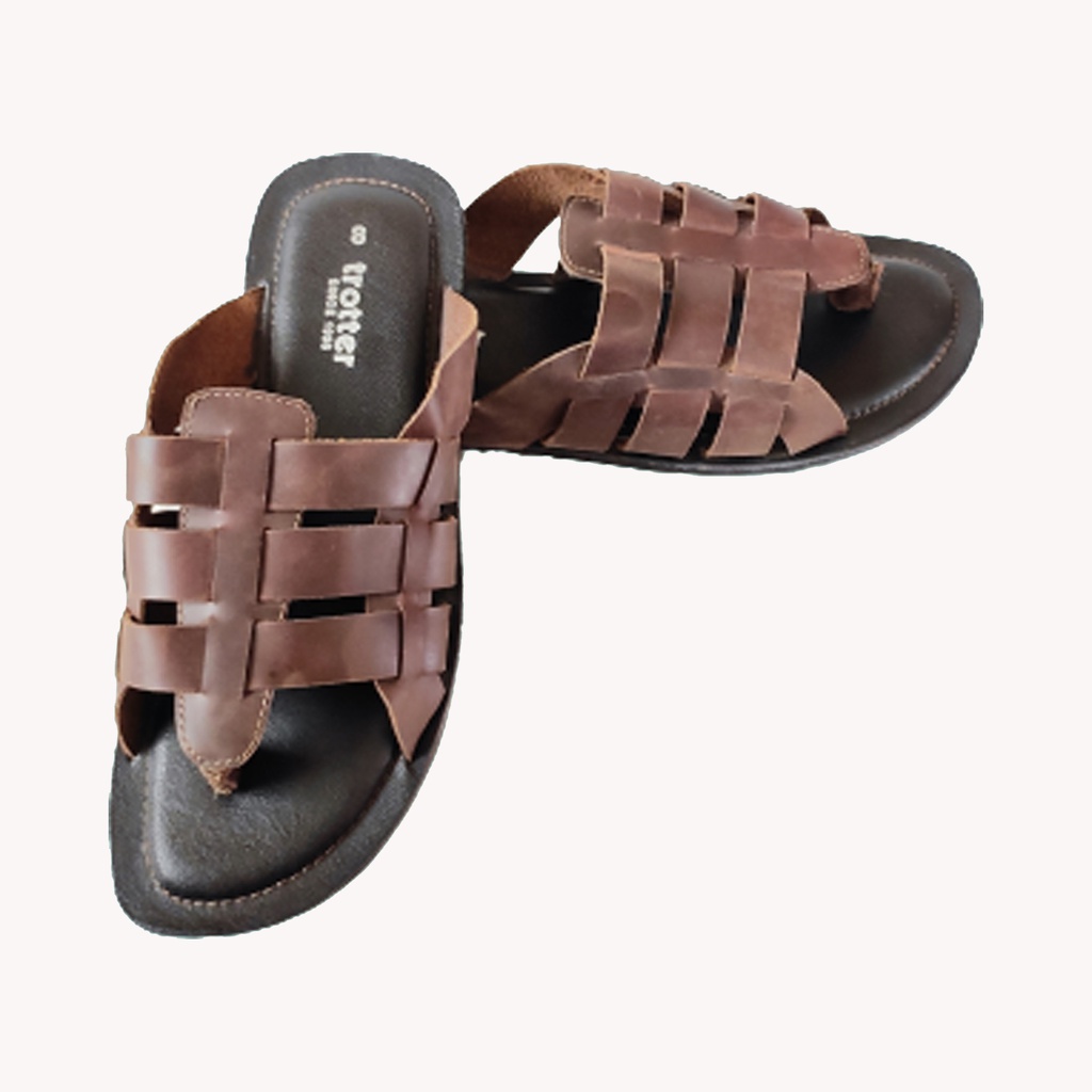 TROTTER 119 MEN'S CASUAL CHAPPAL BROWN