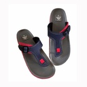 ADDA MEN'S EXTRA COMFORT SLIPPERS BLUE/GREY