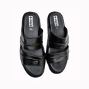 ORTHO MEN'S CASUAL CHAPPAL BLACK