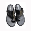 ORTHO MEN'S CASUAL CHAPPAL BLACK