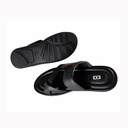 IDDI MEN'S CASUAL CHAPPAL BLACK/TAN