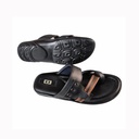 IDDI MEN'S CASUAL CHAPPAL BLACK/TAN