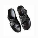 LEE GRAIN MEN'S CASUAL CHAPPAL BLACK