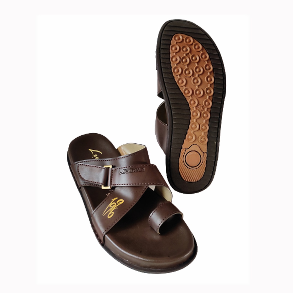 LEE GRAIN MEN'S CASUAL CHAPPAL BROWN