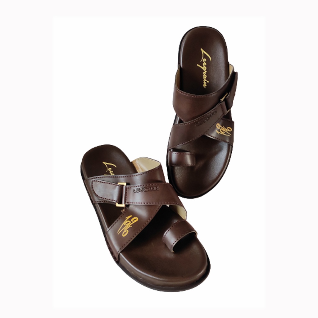 LEE GRAIN MEN'S CASUAL CHAPPAL BROWN