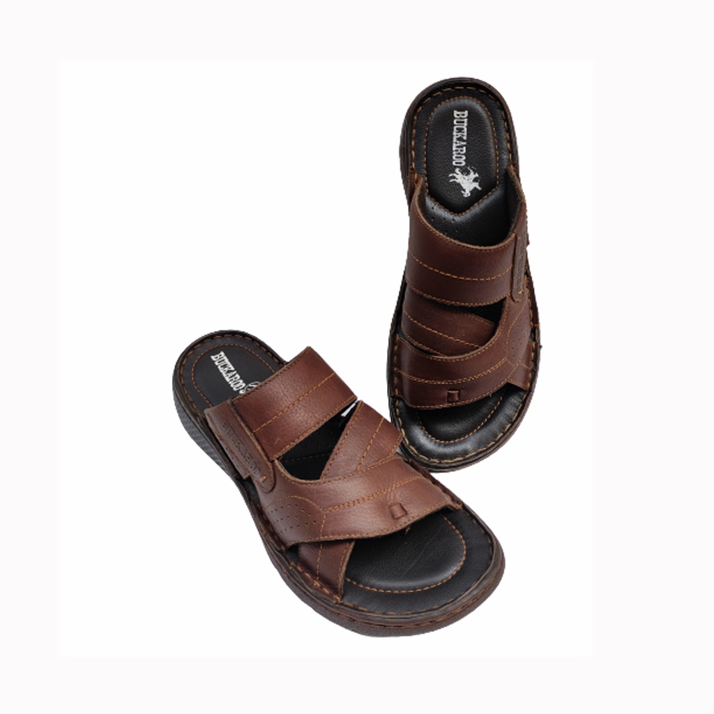 BUCKAROO ALEX MEN'S CASUAL CHAPPAL BROWN