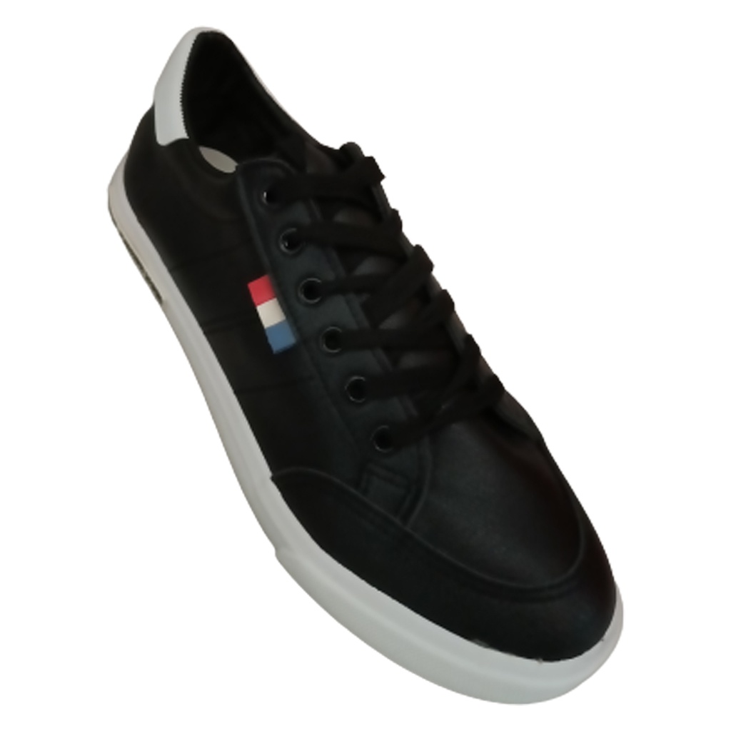 RUNNER MEN'S CASUAL SNEAKERS BLACK/WHITE