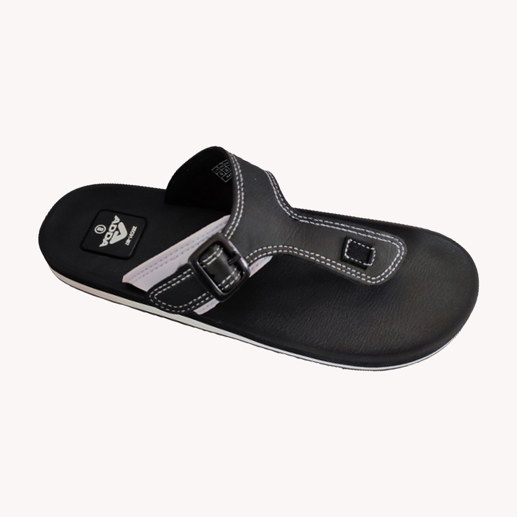 ADDA MEN'S EXTRA COMFORT SLIPPER BLACK