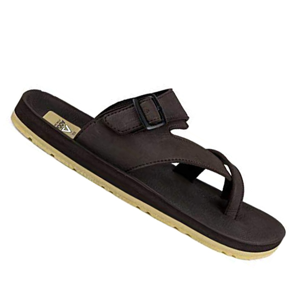 ADDA MEN'S EXTRA COMFORT SLIPPERS BROWN