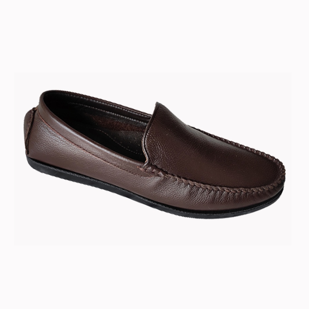 SHOEZAR MEN'S CASUAL LETHER LOAFER BROWN