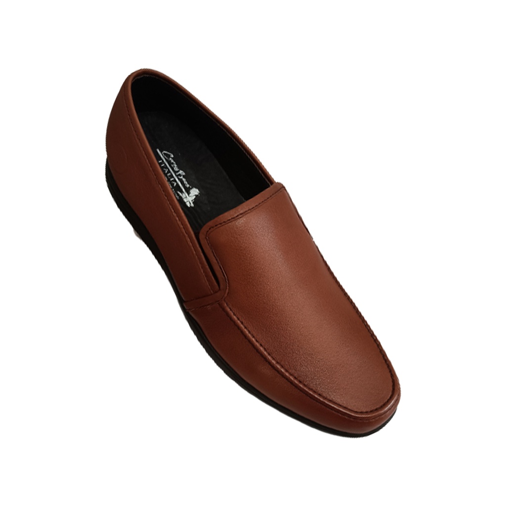CORZY BEES MEN'S CASUAL SLIP ON LETHER SHOE TAN