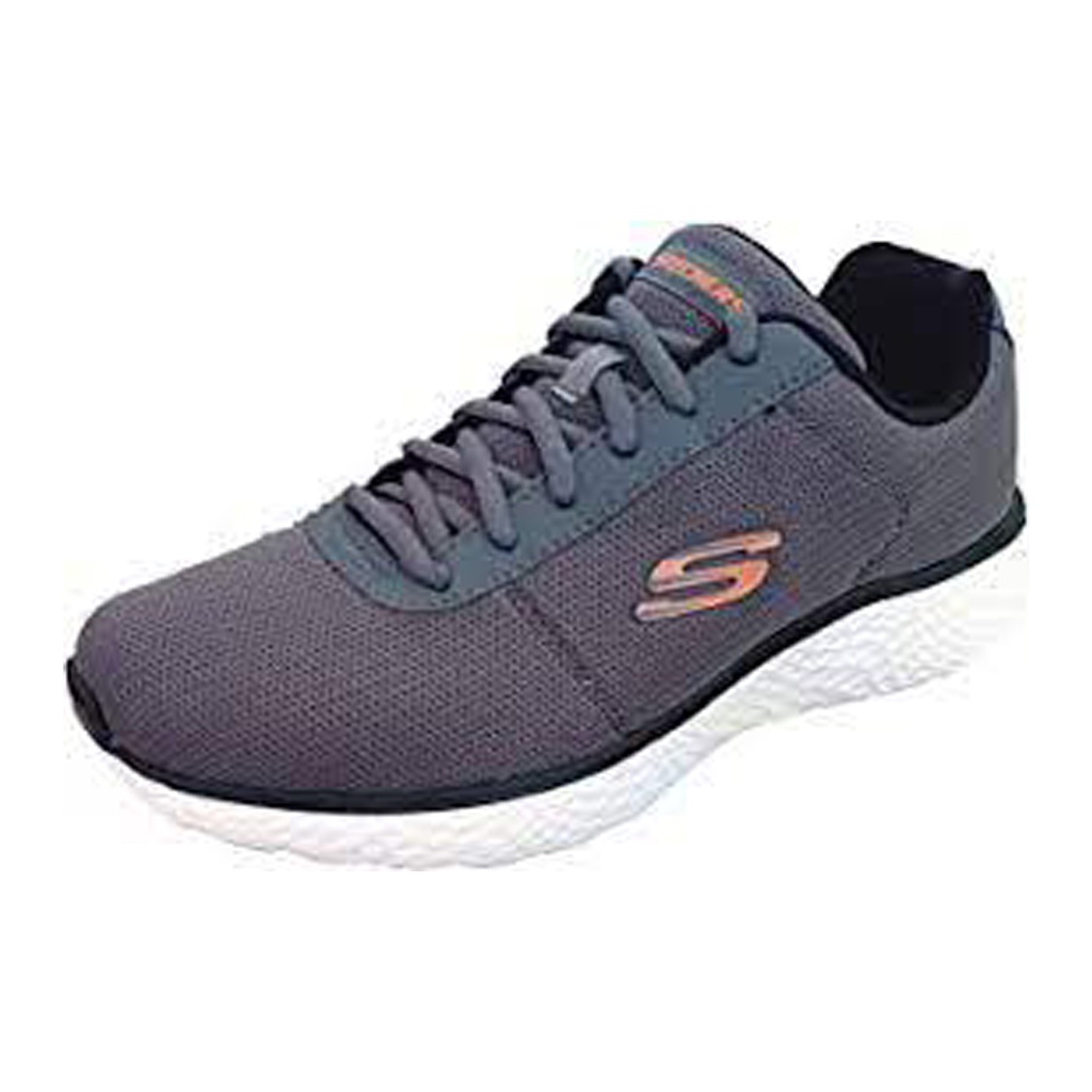 SKECHERS 8790015  MEN'S SPORT SHOE GREY/ORANGE