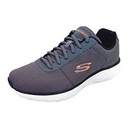 SKECHERS 8790015  MEN'S SPORT SHOE GREY/ORANGE