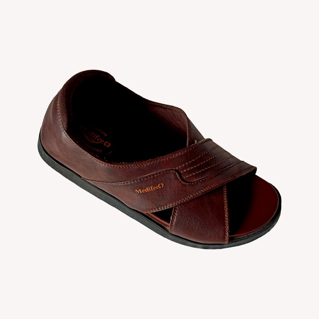 MEDIFEET MEN'S ORTHO CASUAL SANDAL BROWN