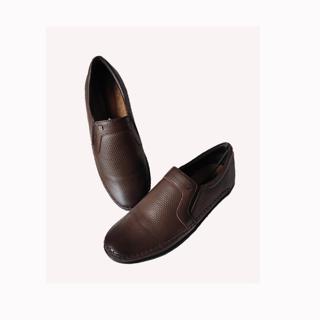 VALENTINO CITY MEN'S CASUAL SHOE SLIP ON BROWN