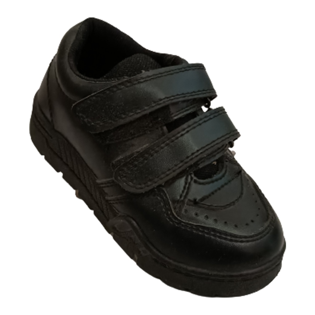 LAKHANI BLACK GOLA VELCRO SCHOOL SHOES