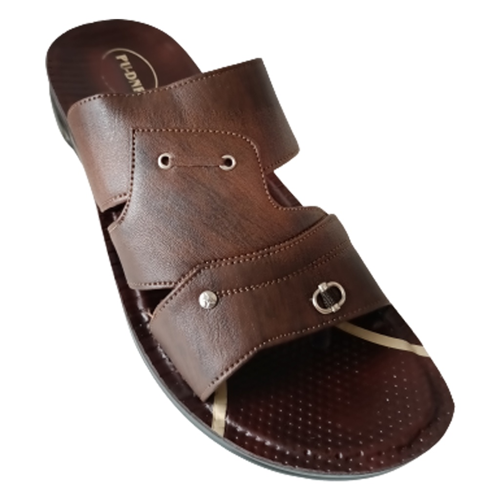 PU-DNR SLR-VICTOR-05 BROWN MEN'S CHAPPAL