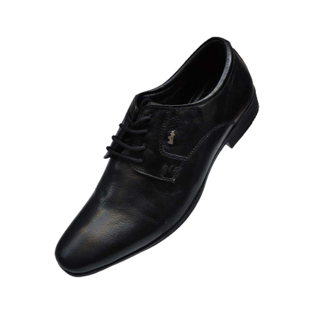 LEE COOPER MEN'S LEATHER SHOE BLACK