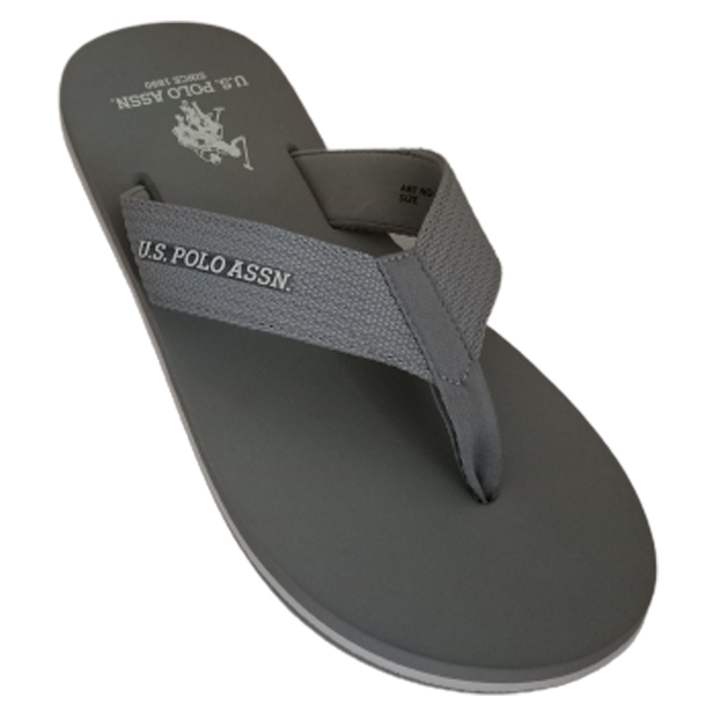 U.S.POLO ASSN.MILEN GREY MEN'S SLIPPER