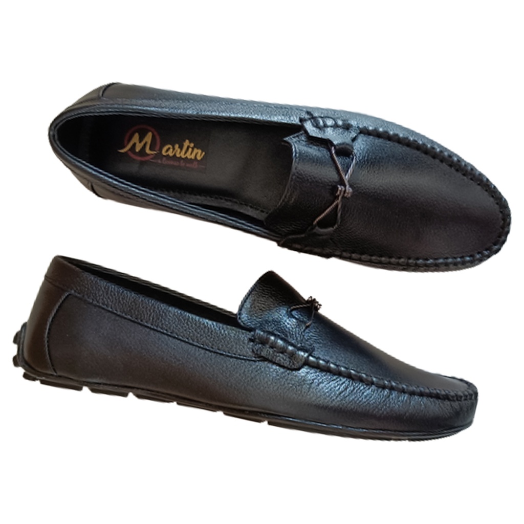 MARTIN MEN'S CASUAL LOAFER SHOE BLACK