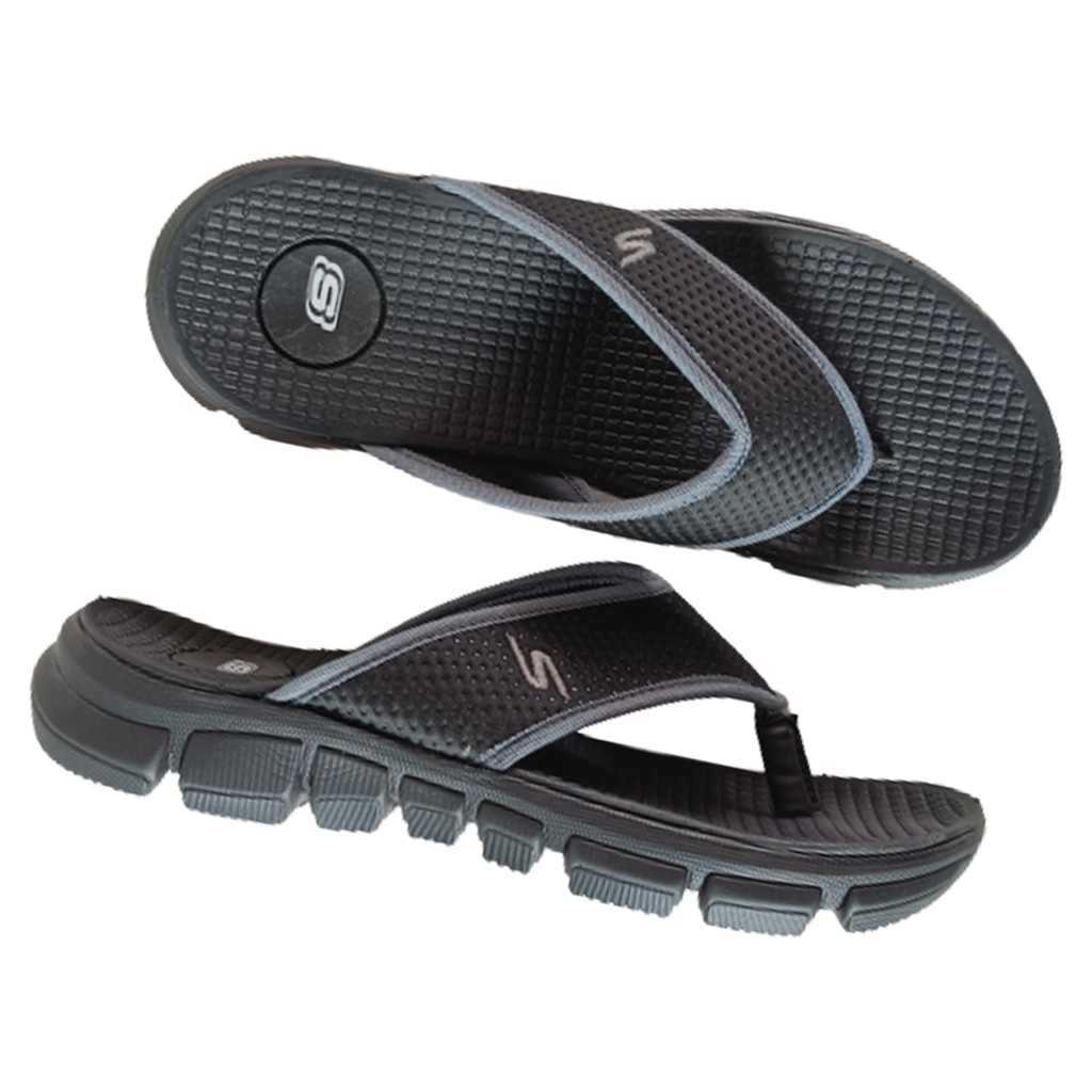 MEN'S SPORT SLIPPER BLACK/GRY