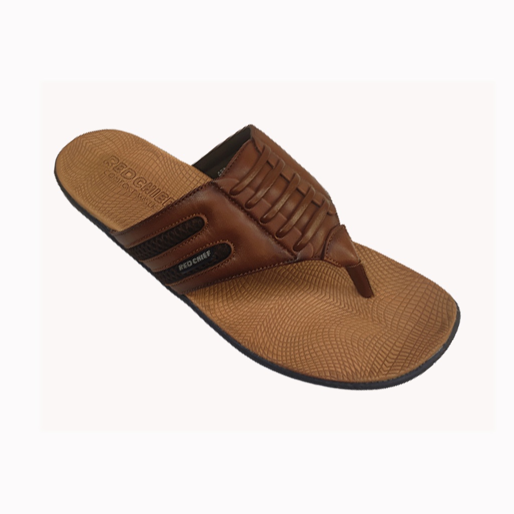 RED CHIEF ( COMFORT WALK ) RC5002 MEN&quot;S CASUAL CHAPPAL TAN