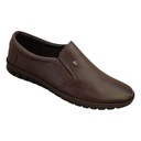 ID 2071 BROWN MEN'S CASUAL LETHER SHOE SLIPON