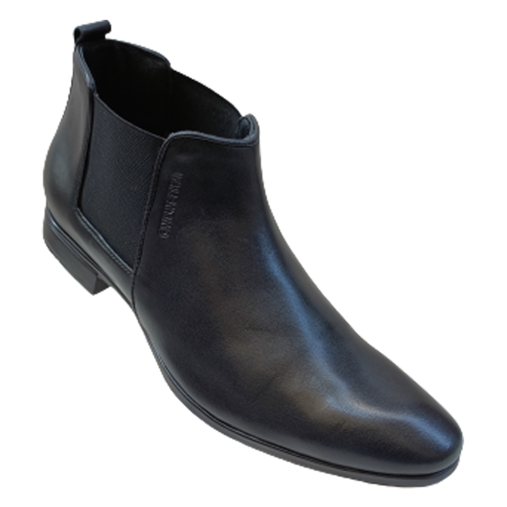 VALENTINO REFORM-85 BLACK MENS CASUAL LEATHER BOOTS