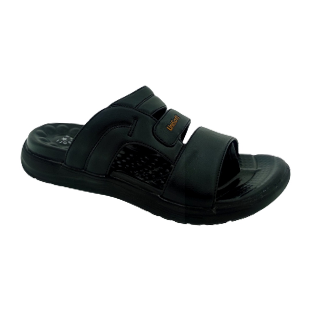 UNISOFT 458-11 BLACK MEN'S CHAPPAL