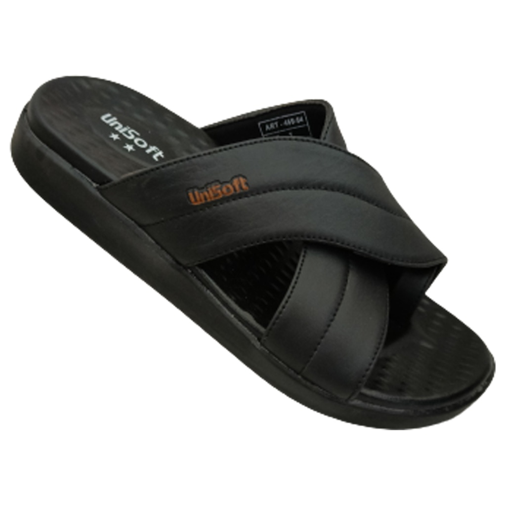 UNISOFT 459-54 BLACK MEN'S CHAPPAL