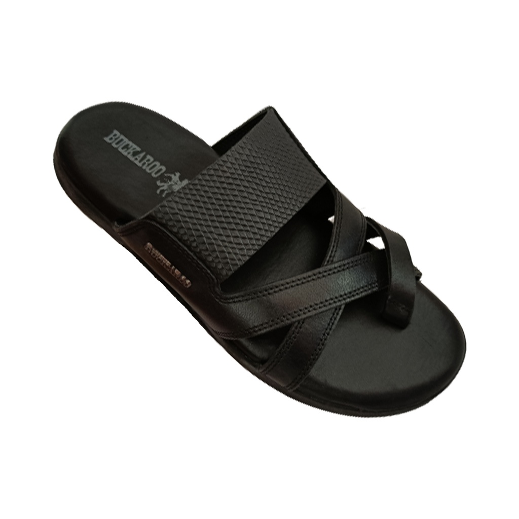 BUCKAROO MEN'S CASUAL CHAPPAL BLACK