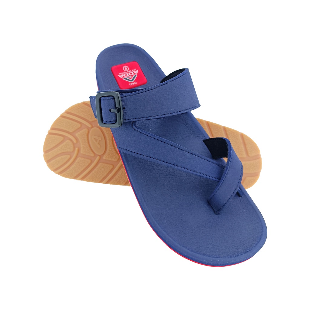 ADDA OMEGA-33 NAVY/RED MENS SLIPPER