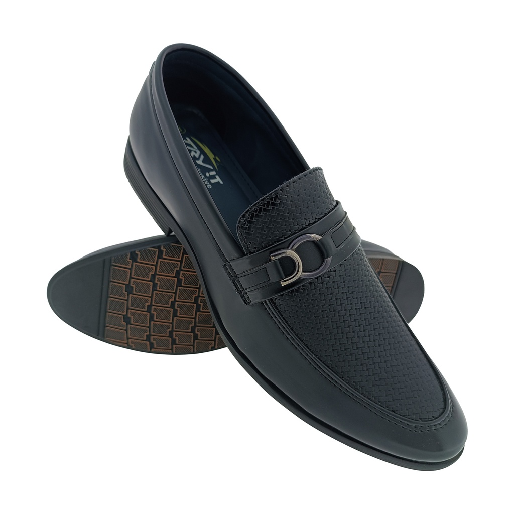 TRYIT 3674 BLACK MEN'S LOAFER