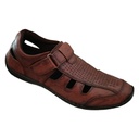 HITZ 253 BROWN MEN'S LETHER PACK SANDAL