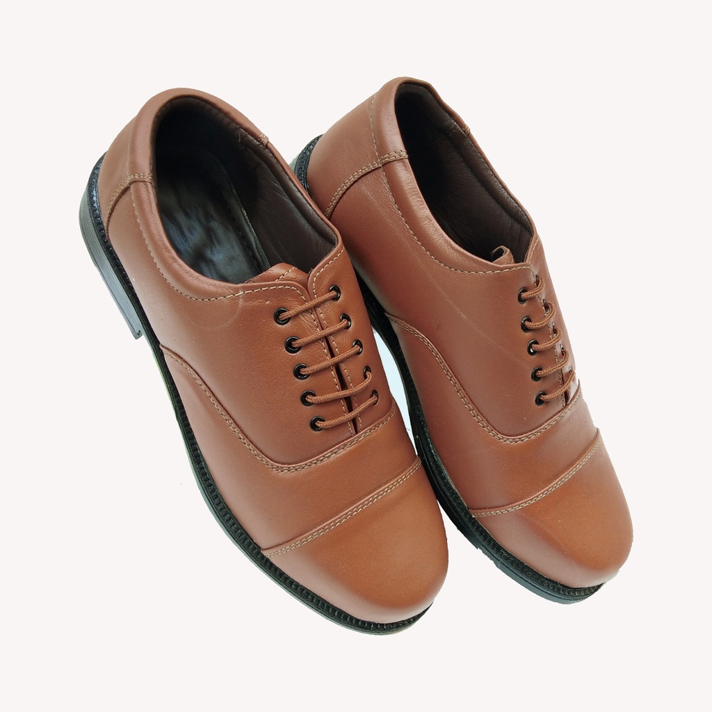 L.INDIA 760 MEN'S FORMAL POLICE SHOE TAN