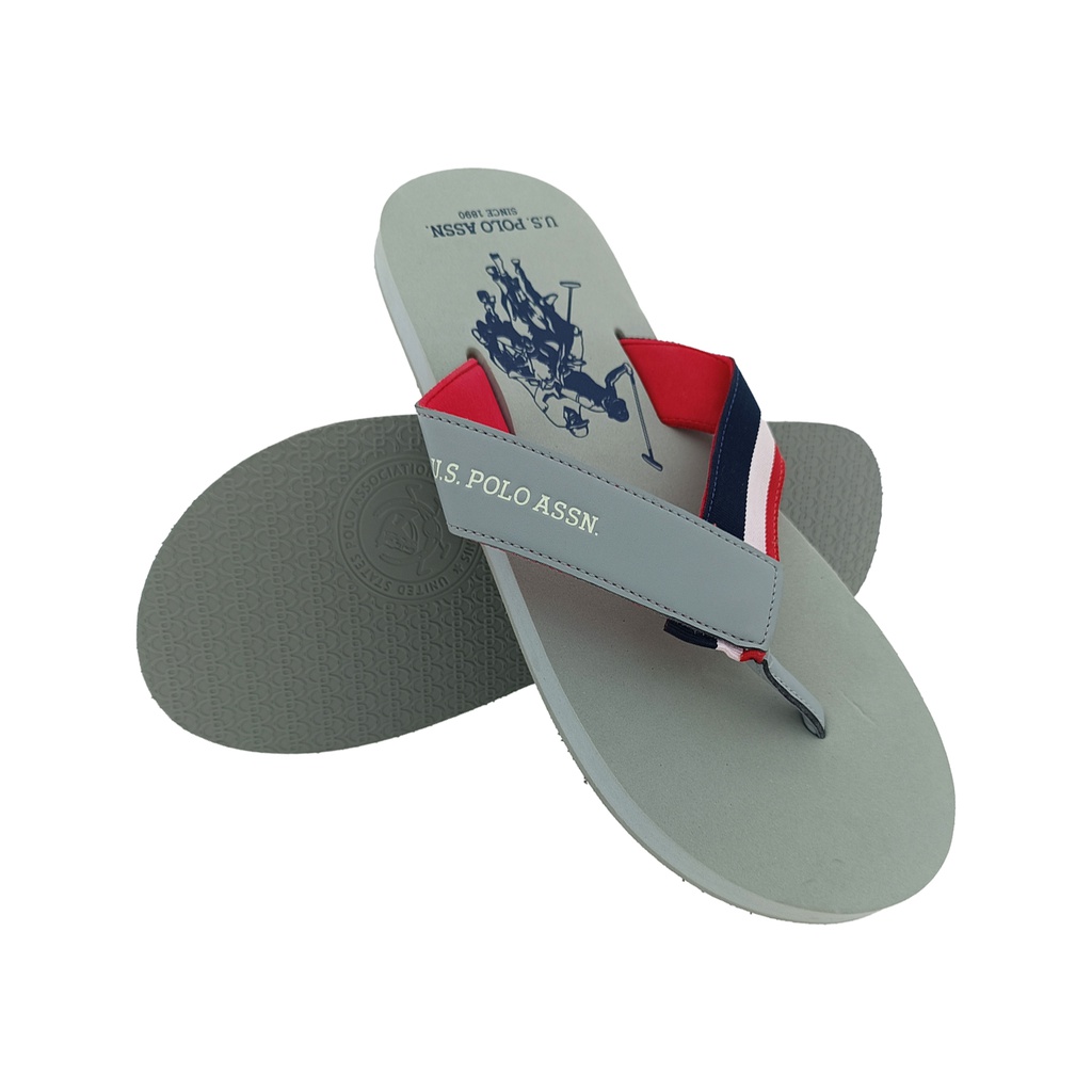 U.S.POLO ASSN. ROLDAN GREY MEN'S SLIPPER