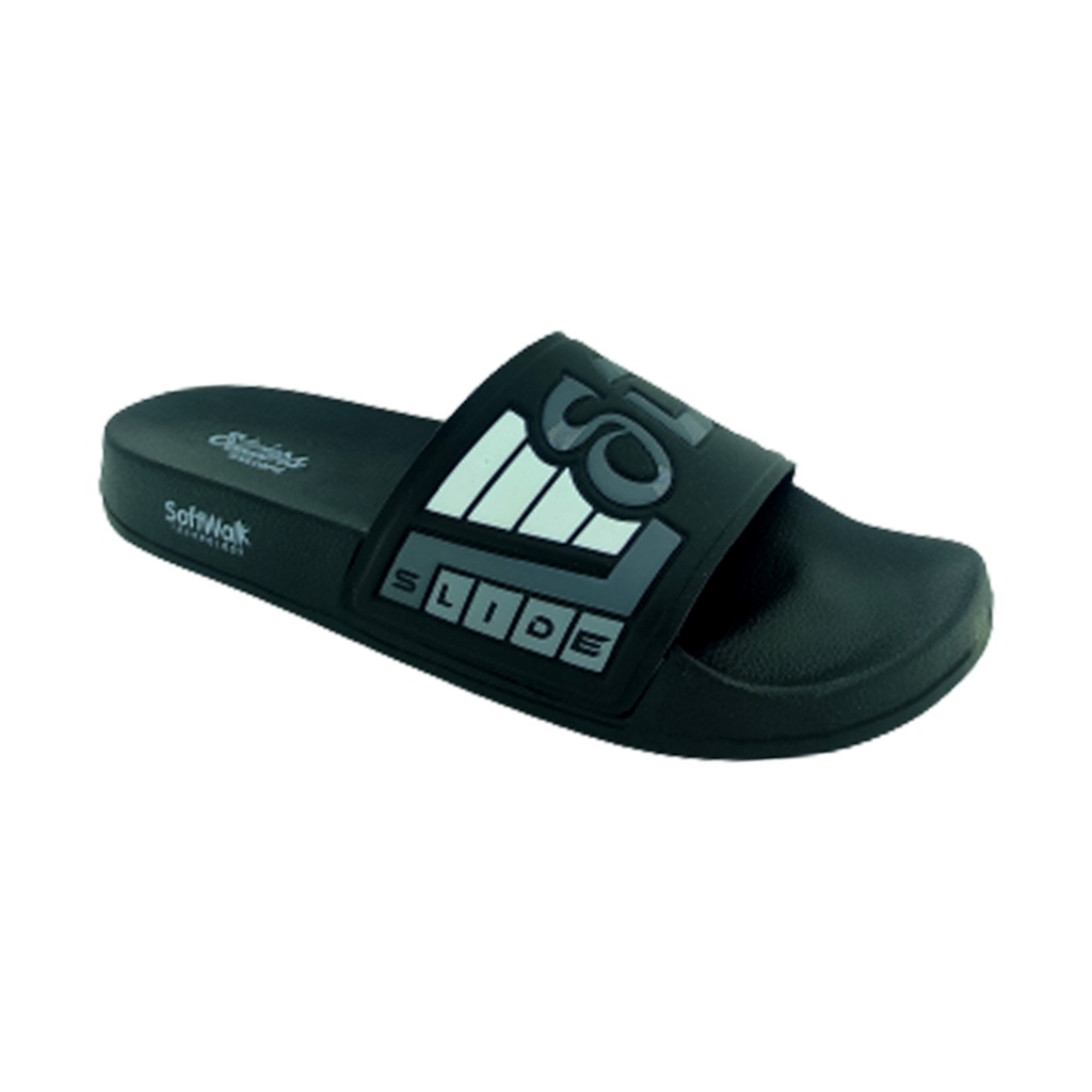 SLIDERS SLIDE BLACK MEN'S FLIP FLOP SLIPPER