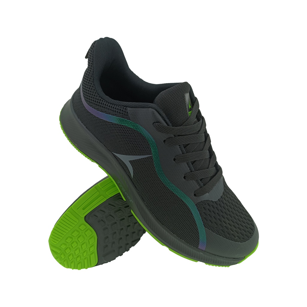 TRACER CRUSAE-2114 BLACK/GREEN MEN'SPOR T SHOE