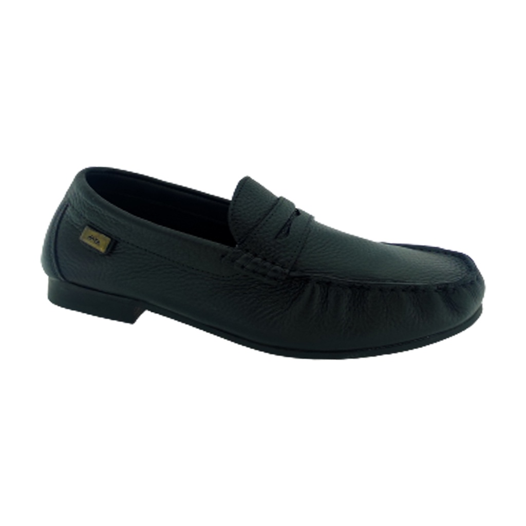 HITZ L-1 BLACK MEN'S LETHER LOAFER